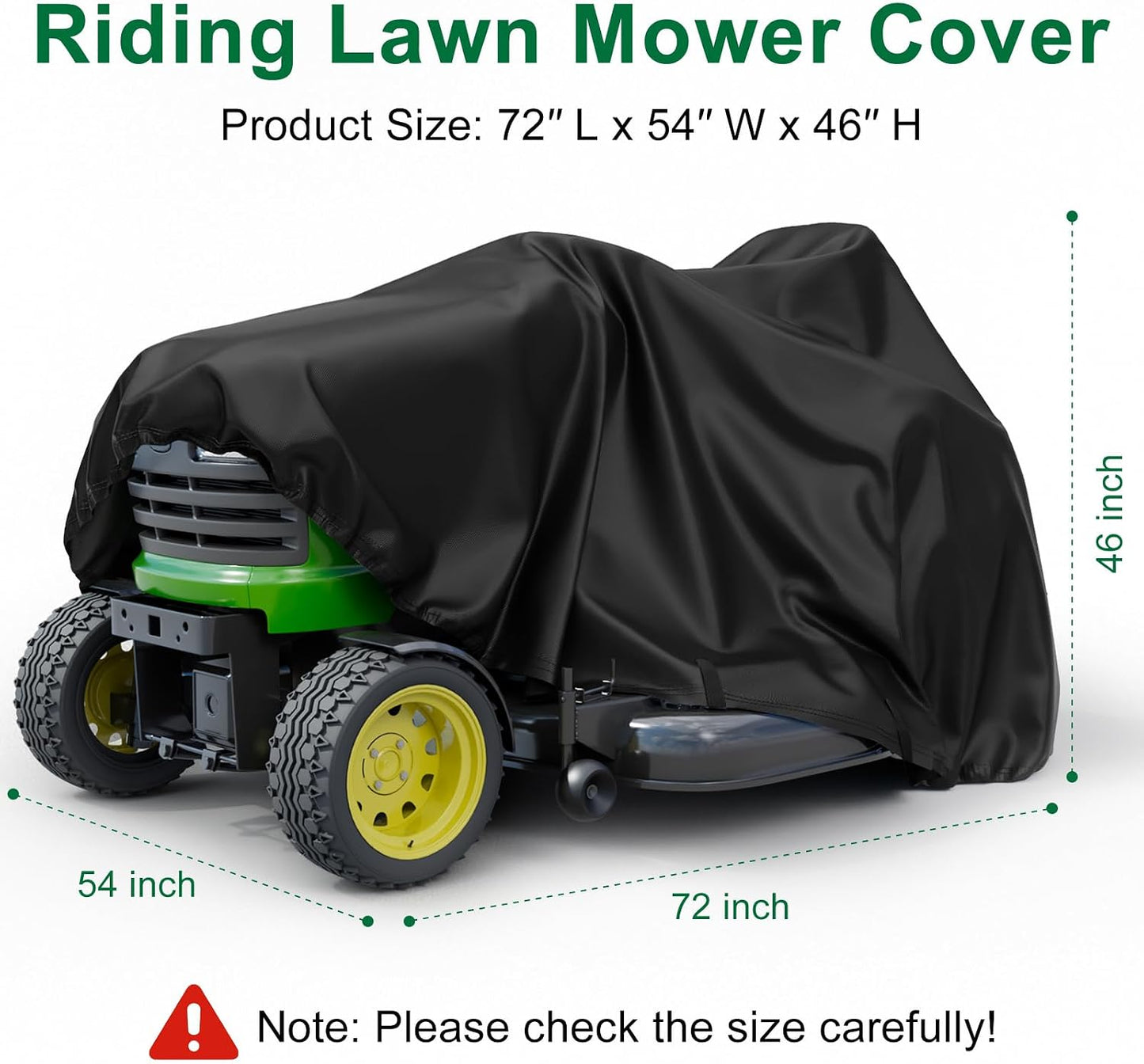 Cubierta tractor poliéster 54pulg resistente UV