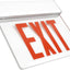 Señal LED emergencia transparente letras rojas
