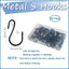 50 Ganchos S Metal Inox 1pulg Negro para Plantas Joyas
