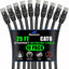 Cable Ethernet Cat 6 25pies pack 10 10Gbps negro