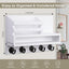 Soporte pared llaves correo con caja 5 ganchos 11.8x7.8"