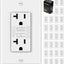 30 Tomas GFCI 20A con LED y Placa Pared