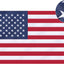 Bandera EE.UU. 6x10ft poliéster bordada ojales latón