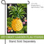 Bandera jardín doble cara piña tropical 12x18pulg