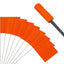 50 Banderas Naranja 15x4x5" Uso Jardín