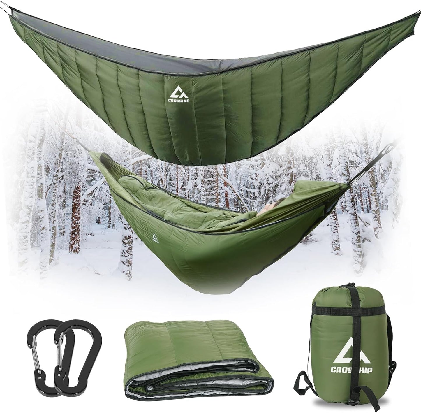 Colcha hamaca campamento color naranja duradera 3-4