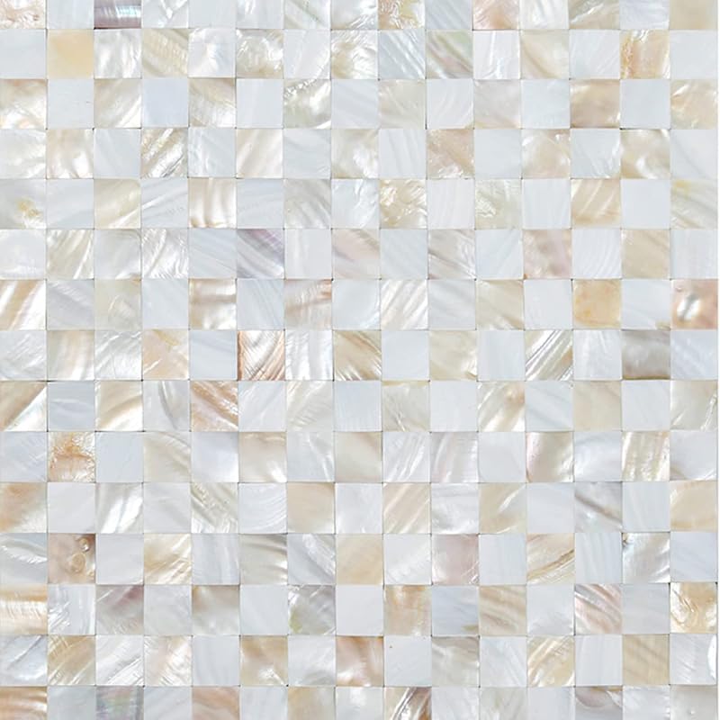 Azulejos autoadhesivos concha mosaico madreperla 10 hojas
