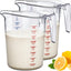 Jarra medidora plástico 128oz 2unid grado alimenticio irrompible