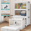 Contenedores apilables 97qt con tapas plegables set 3