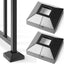 Cubierta poste 1.25pulg hierro negro pack 2
