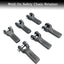 Set 6 anclajes cadena seguridad 3/8" para remolques