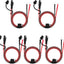 5 Cables Extensión SAE 16 AWG para Motocicleta Solar RV