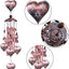 Carillones amorosos con 4 tubos aluminio 6 campanas 7 corazones