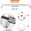 Barras agarre ducha antideslizantes 20pulg acero inox
