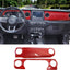 Cubierta consola Jeep JL JLU 18-23 rojo fibra carbono