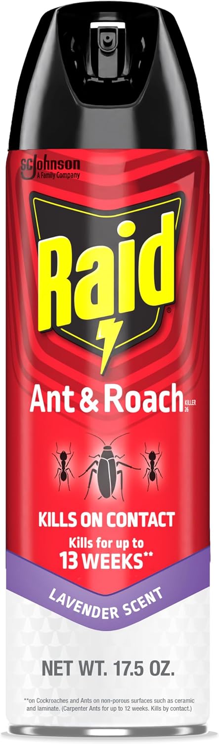 Spray Raid Ant Roach Killer 17.5oz Aroma Lavanda
