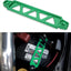Soporte amarre batería aluminio para Honda Civic Acura verde