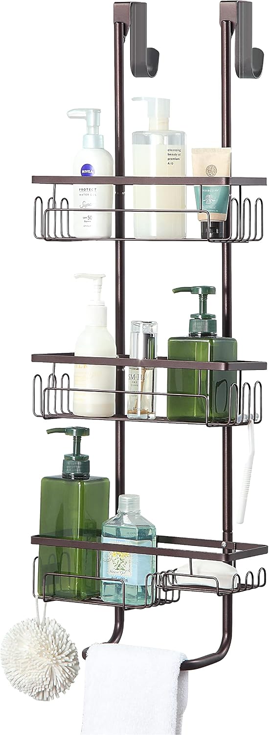 Cesta colgante metal baño para puerta