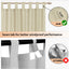 Cortinas impermeables exteriores 100x84pulg beige