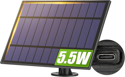 Panel solar 5.5W reemplazo luces cadena RGB exterior