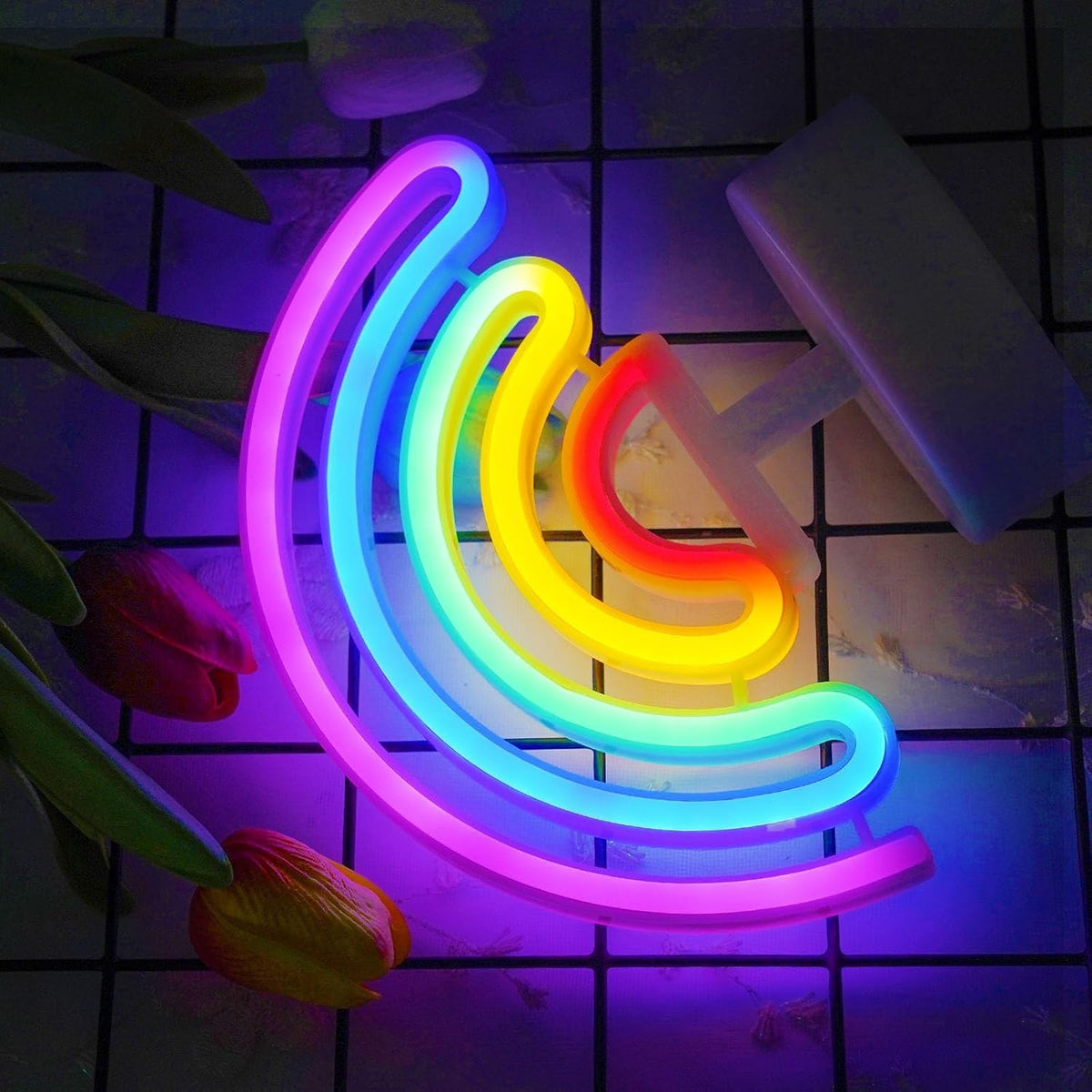 Letrero neón LED multicolor para interiores y exteriores