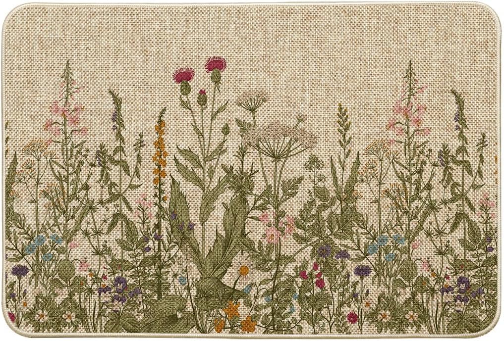 Tapete floral 24x35pulg interior y exterior