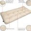 Cojín banco exterior rayas beige 54x18x5pulg