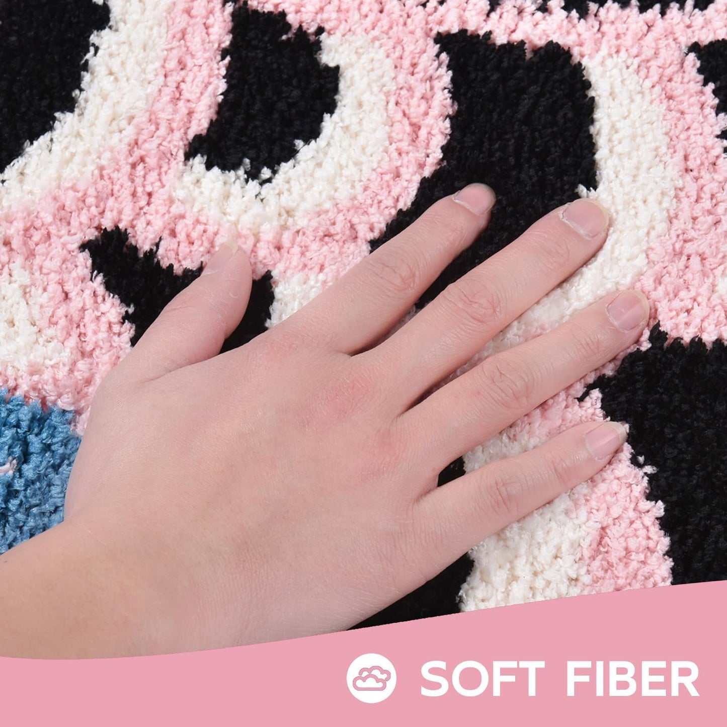 Alfombra baño estilo japonés pez koi antiderrap 17.7x33.4