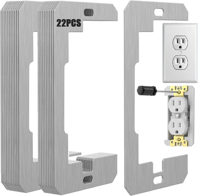 22 Espaciadores Metal para Placa Pared Fijar Enchufes
