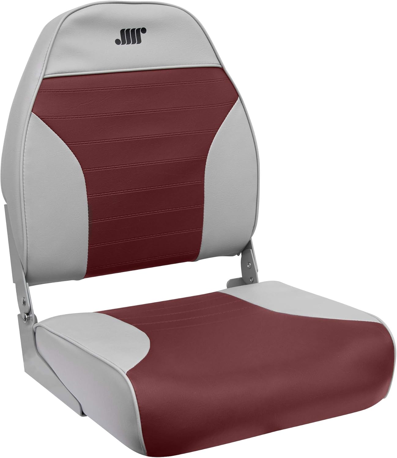 Asiento barco pesca respaldo medio logotipo