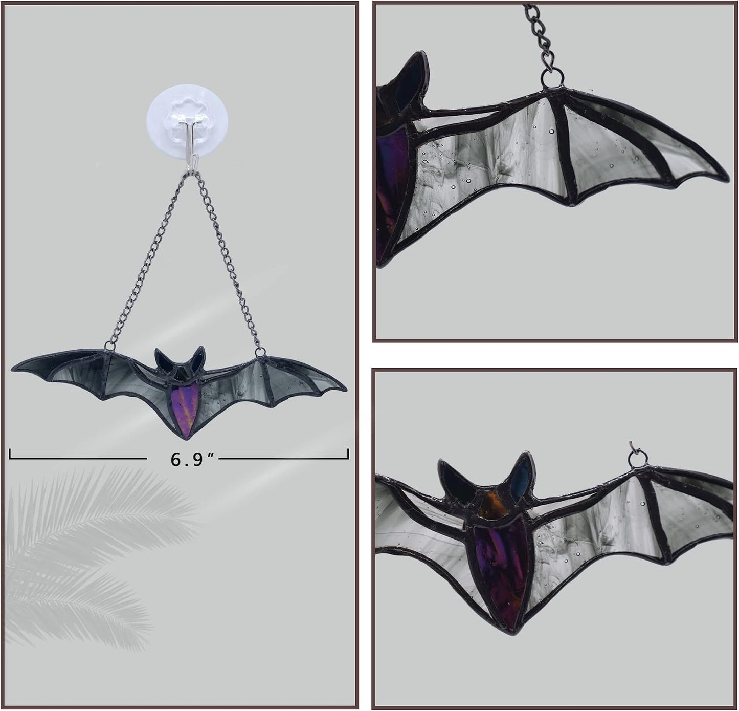 Murciélago Halloween para ventanas vidrieras decoración