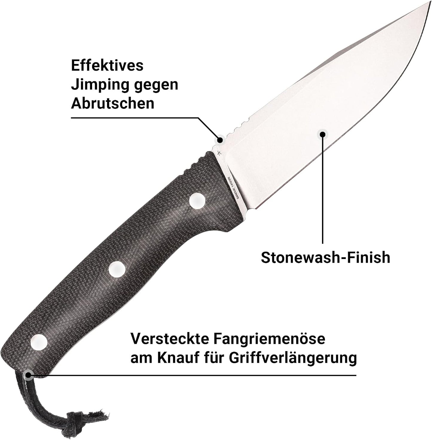 Cuchillo exterior con funda kydex colgante para adultos