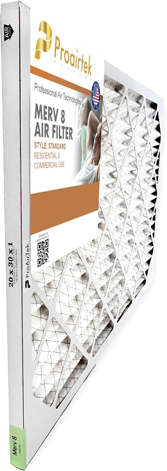 Pack 2 filtros aire MERV 8 20x30x1 para hogar