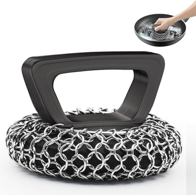 Limpiador hierro fundido acero inox para bandeja malla