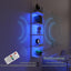 Estantería pared 5 niveles con luz RGB flotante