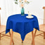 Mantel cuadrado azul 36x36pulg poliéster reutiliz.