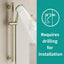 Barra deslizante ducha cabezal 5 funciones ajustable pared