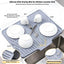 Tapete secador silicona cocina 16x13pulg antideslizante