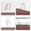 100 Ganchos Metal 1.2" para Cortinas Puerta Plateado