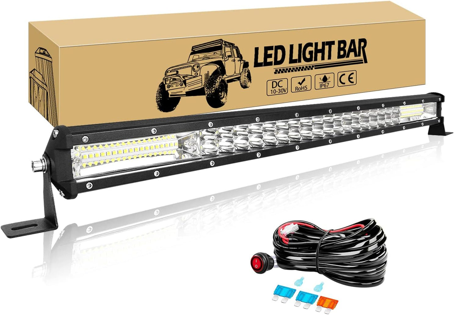 Barra luz LED 24" 216W 12-24V IP67 camión SUV