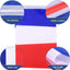 30 Banderines Francia Doble Cara Fiesta Jardín