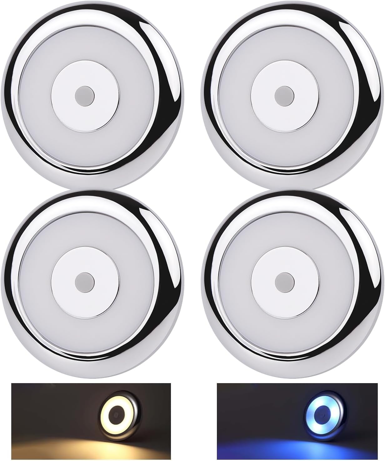 Luz LED techo autocaravana 3" 12V para camión barco