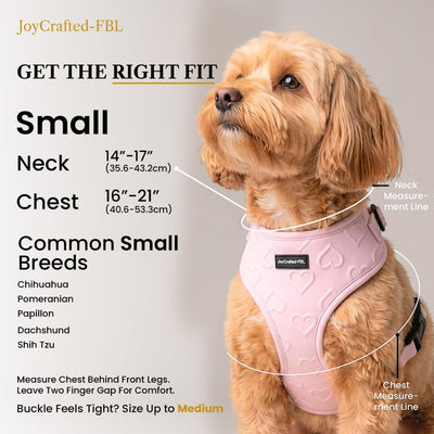 Arnés perro XXS-L neopreno transpirable con anillo D ajustable rosa