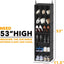 2 Pack Organiz. Colgantes Armario 24 Compartimentos Negro