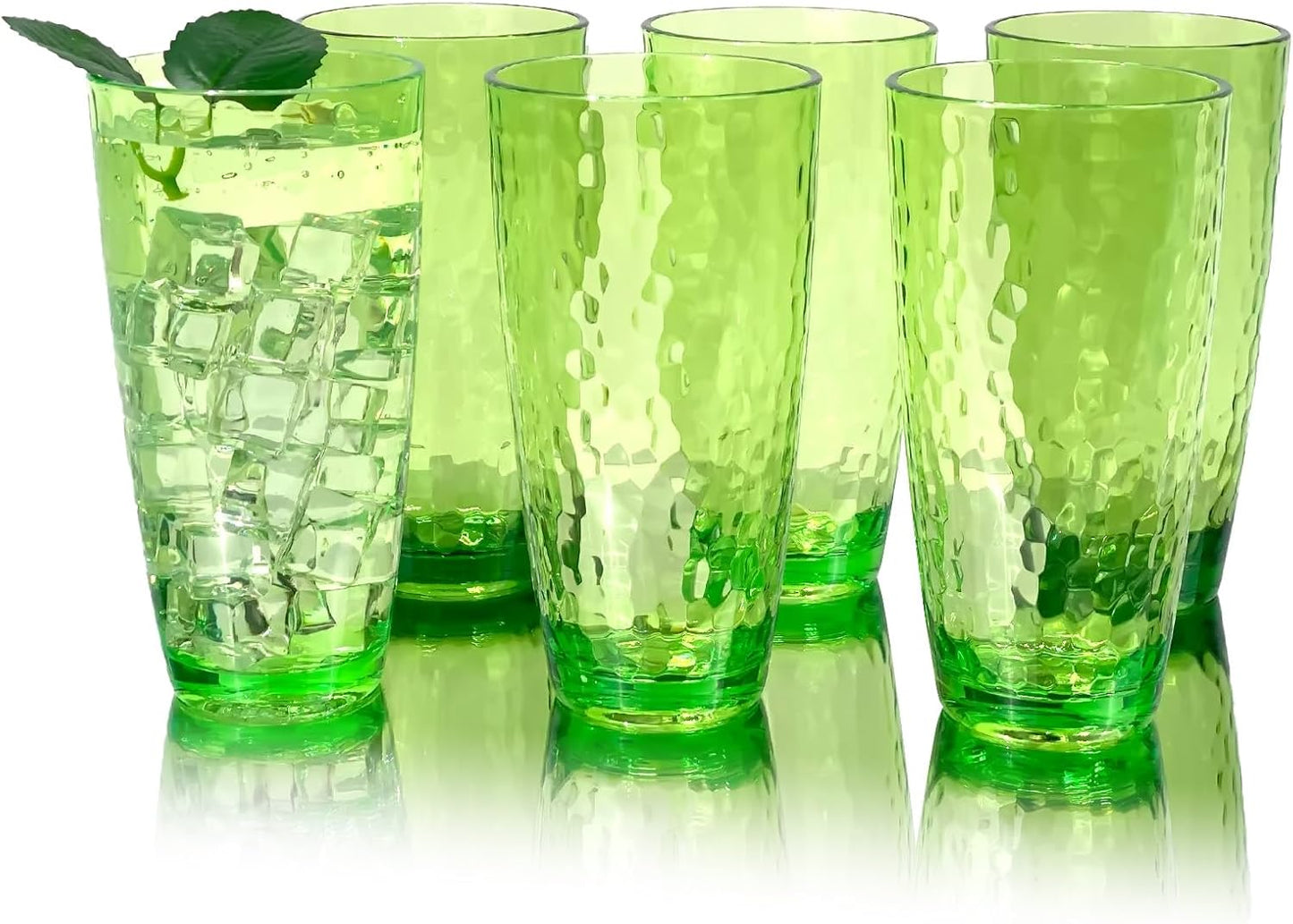 6 Pzas Vasos Plástico 26oz Sin BPA Acrílico Resistentes