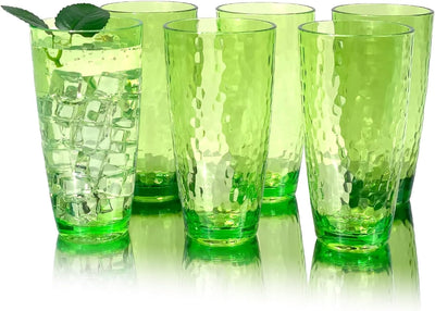 6 Pzas Vasos Plástico 26oz Sin BPA Acrílico Resistentes