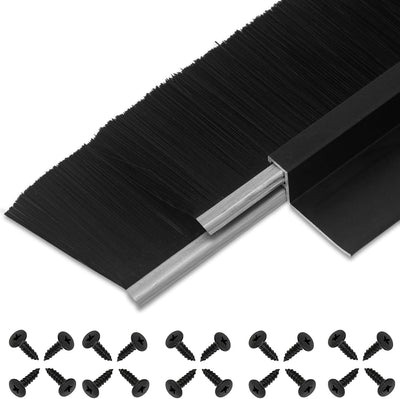 5 Sellos Barrido Doble Capa Puerta 39pulg x 1 1/2pulg Aluminio