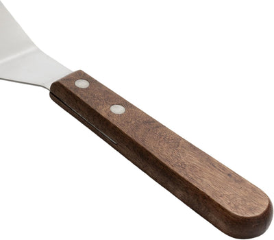 Espátula acero inox 5.5x2.5pulg marrón mediana