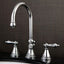 Grifo lavabo latón cromo pulido manija palanca