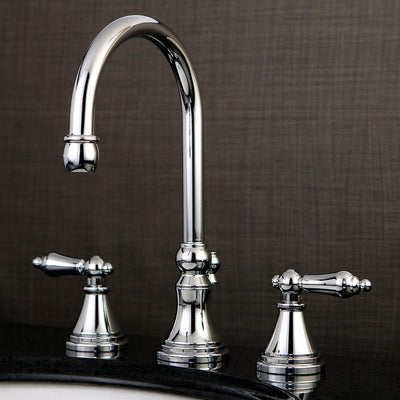 Grifo lavabo latón cromo pulido manija palanca
